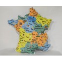 Coussin décoratif Carte de France - Vert