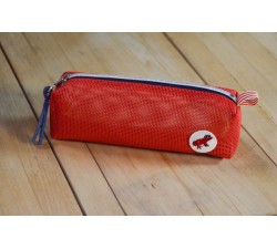 Trousse upcyclée Soco - Rouge