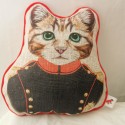 Coussin chat officier