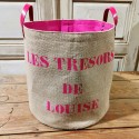 PANIER PERSONNALISE LOUISE ROSE.