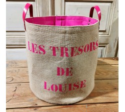 PANIER PERSONNALISE LOUISE ROSE.