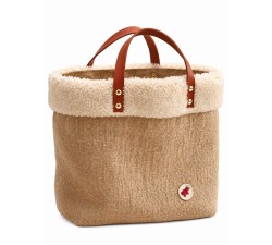 Cabas en jute pailletée tour doux