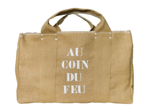 Au coin du feu (sac à bûches) – Blanc