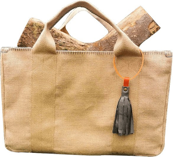 Sac à bûches et son pompon – Gris