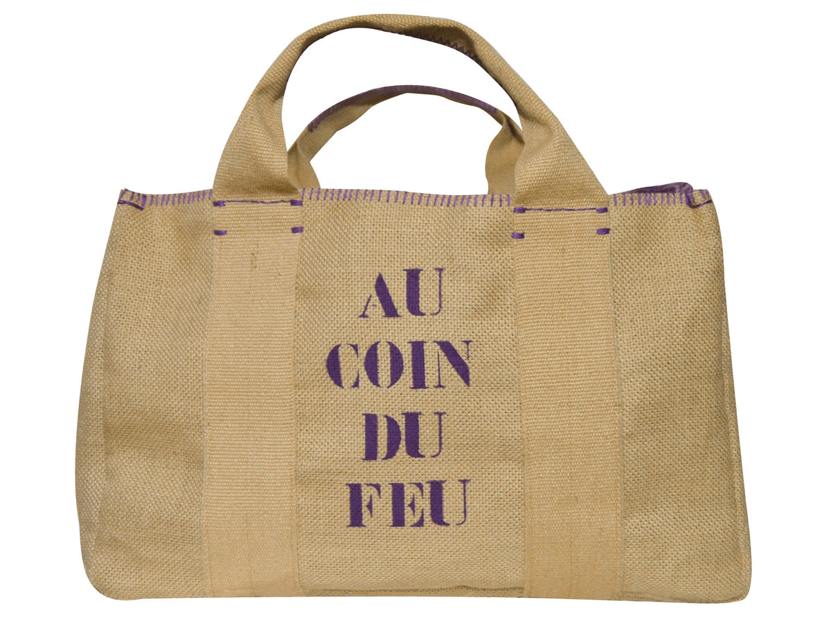 Au coin du feu (sac à bûches) – Violet