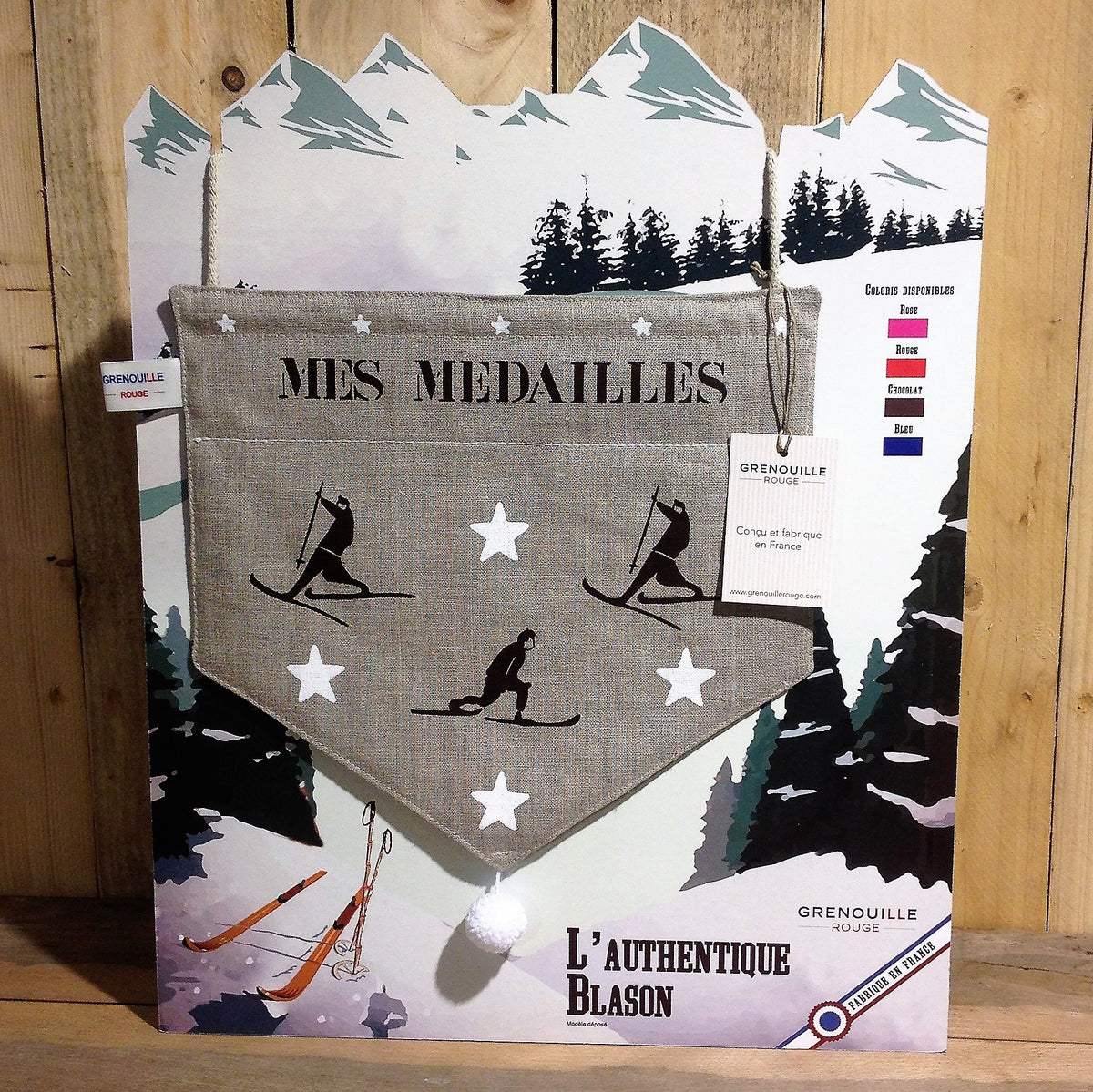 Blason porte-médailles – Chocolat