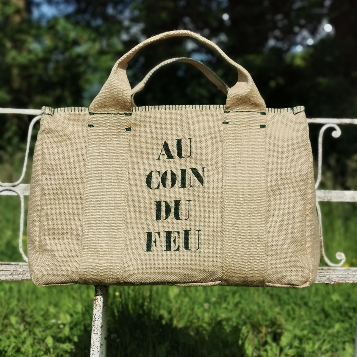 Au coin du feu (sac à bûches) – Vert